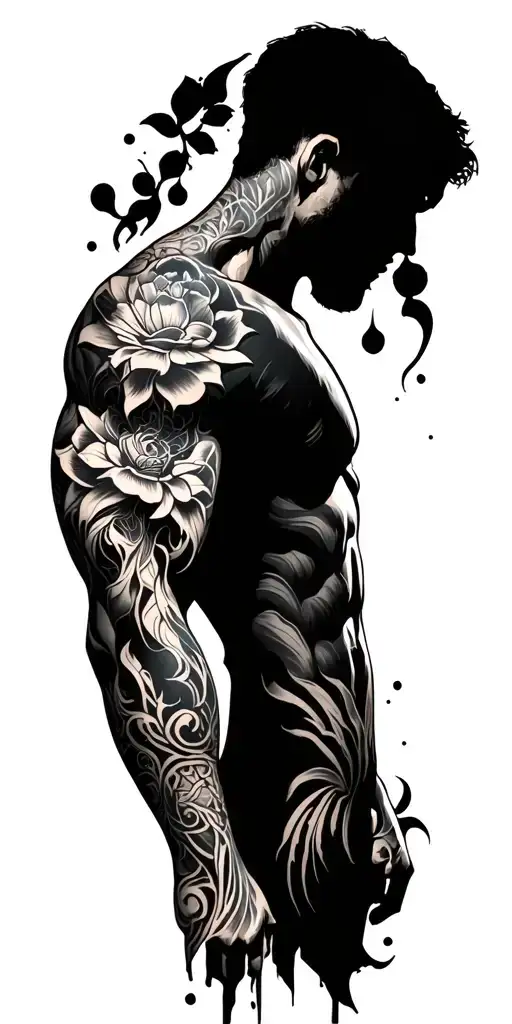 Full Sleeve Tattoo For Men Enhancing Body Muscle