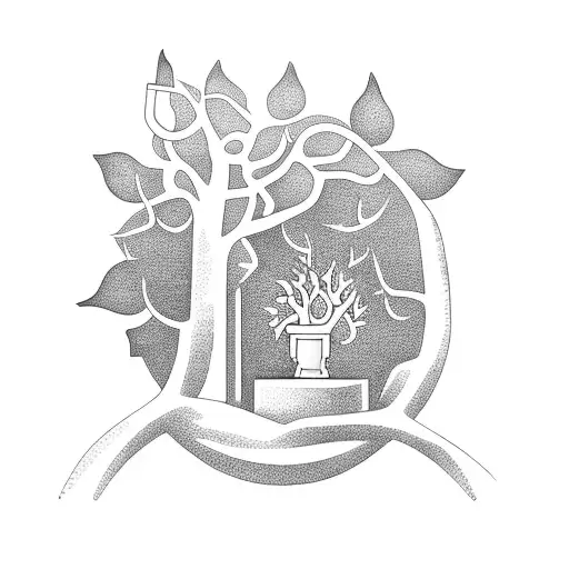 Money Tree Growing Out Of A Candlestick Chart