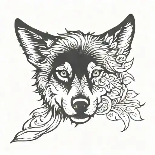 Wolf And Girl Tattoo Forearm For Women Tattoo