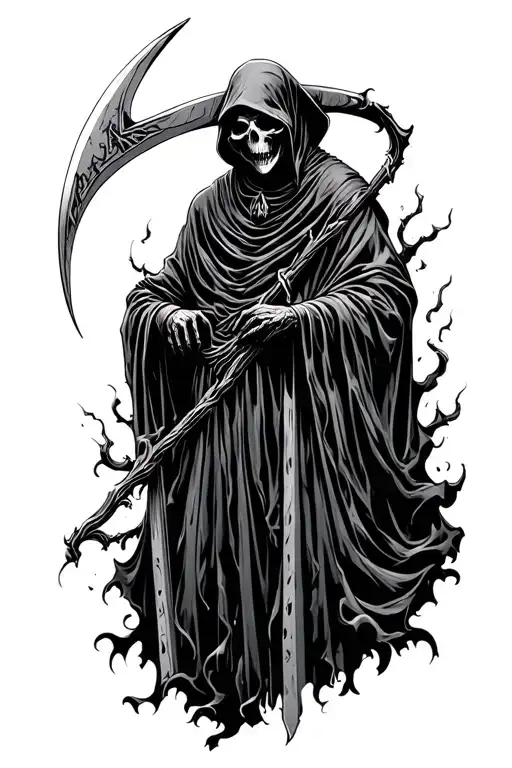 Grim Reaper With A Scythe