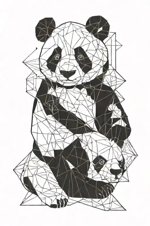 Panda Geometric Forms Starting