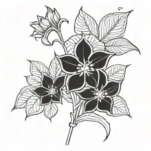 Simple Cover Up For 2 Black Flowers