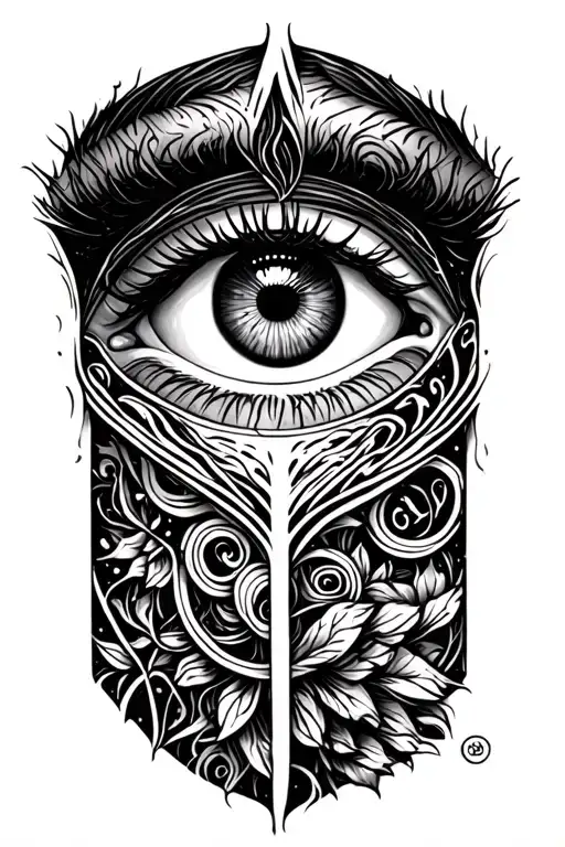 Eyes And Seams On A Hand In The Style Of Paces Vork