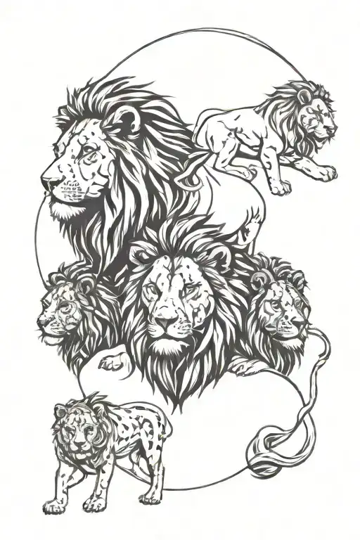 Lion Family