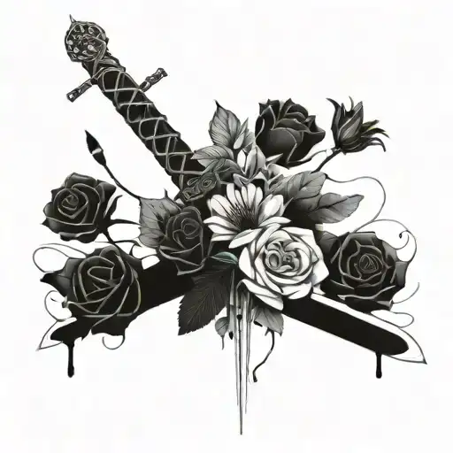 Goldryn Throne Of Glass Sword With X-ray Flowers