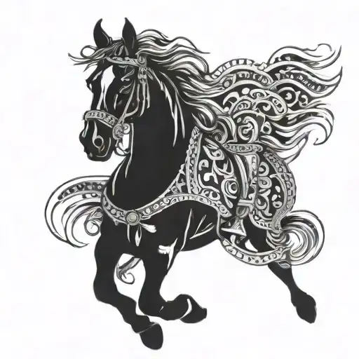 Beauty Aztec A Riding Horse