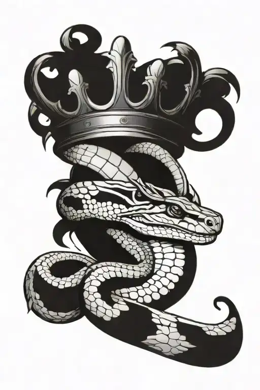 Ballpython Slithering With Jesus's Thorn Crown On Its Head