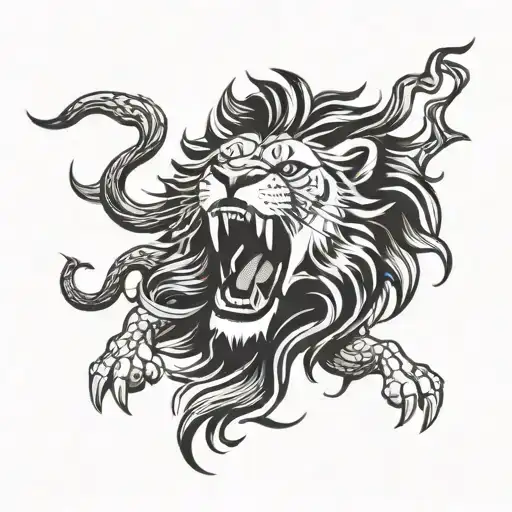 Lion Roaring