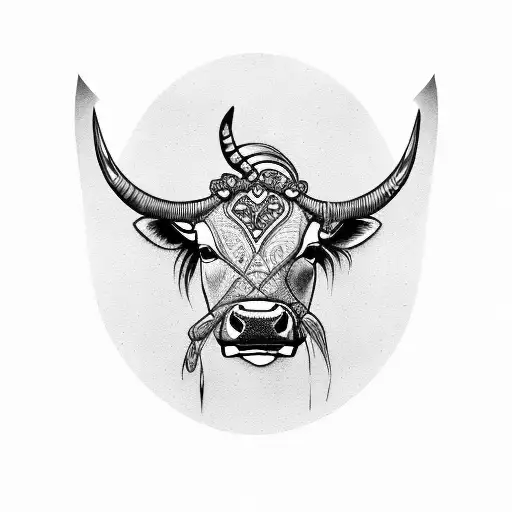 Cow Scull With Camaro