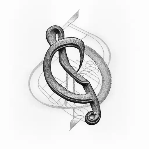 Treble Clef With Dna Design Incorporated