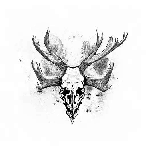 Decaying Moose Skull