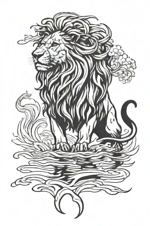 Lion Over Water