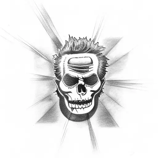 Sid Vicious In A Anarchy Symbol