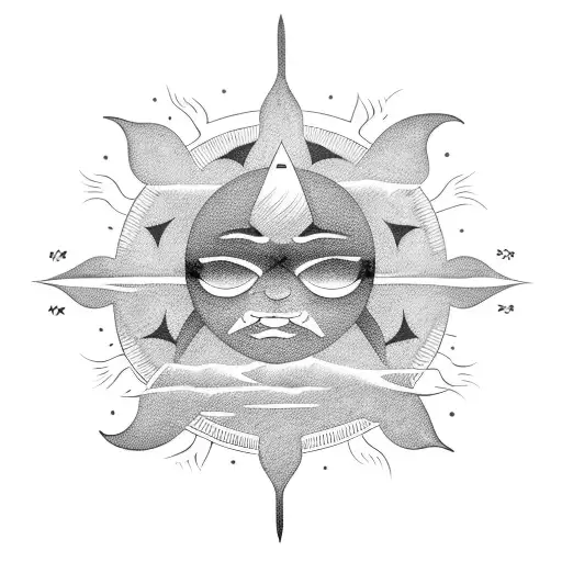 Sun Dance Stick Figure