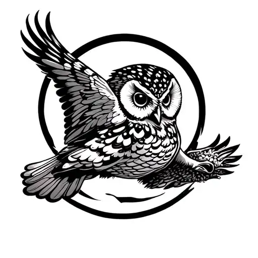 Owl Flying