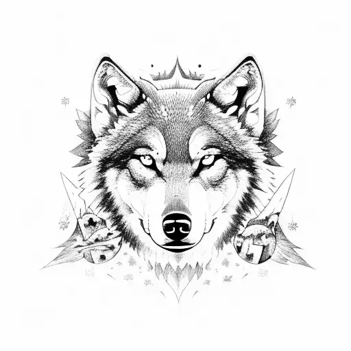 One Big Wolf And One Small Wolf