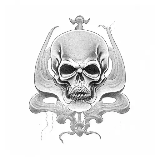 Grim Reaper Lantern Cemetery