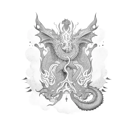 A Dragon Made Of Lightnening Soaring Downwards