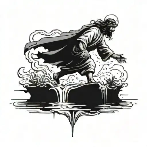 A Futuristic Interpretation Of Jesus Walking On Water