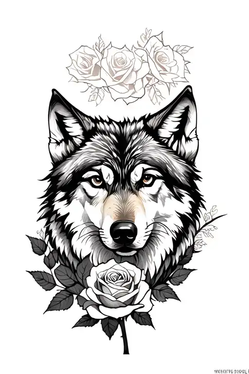 Wolf And Rose