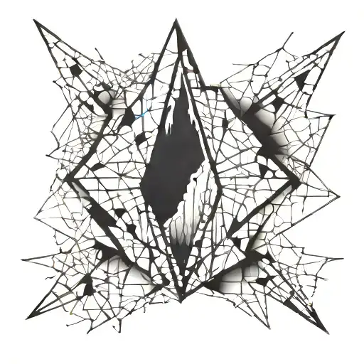 Broken Glass Shaped Like Minnesota In Hole Surrounded