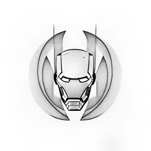 Ironman Triathalon Symbol And Batman Symbol