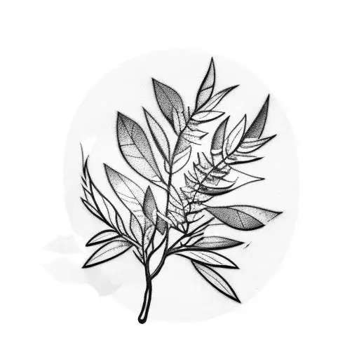 Olive Leaf Branch