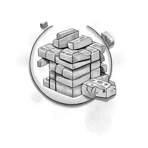 Brick Wall With Money