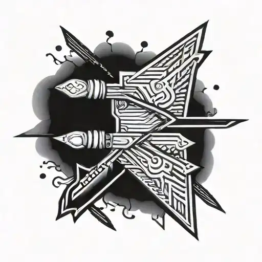 Arrow Knife Tattoo