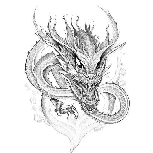 Forest Dragon Sleeve