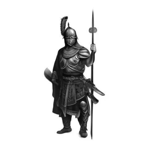 A Warrior With A Spear