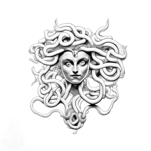 Medusa Holding The Head Of Posseidon