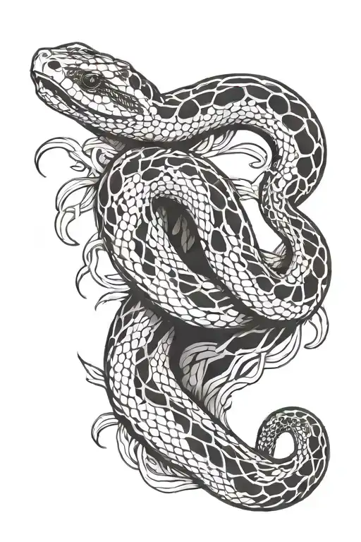 Snake Slithering Side