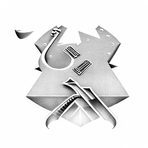 Guitar With The Letters A And C Next To It