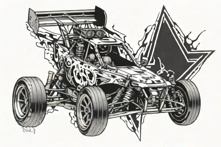 8Th Scale Nitro Rc Racing Car