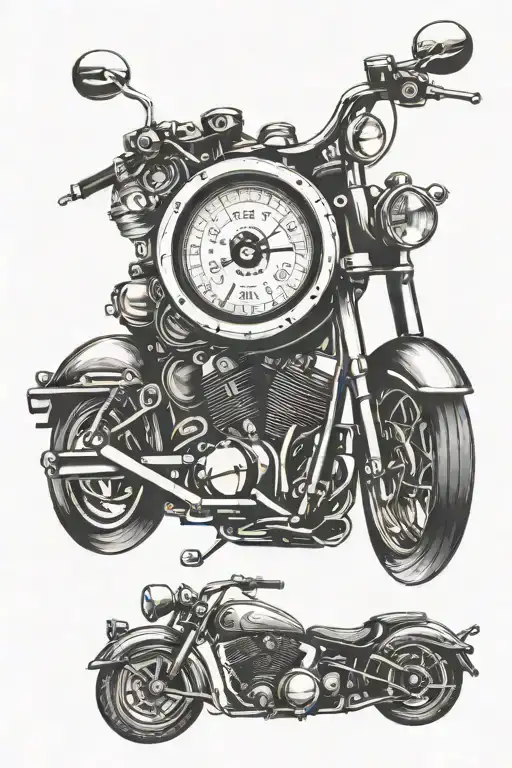 Motorcycle Compass Speedometer
