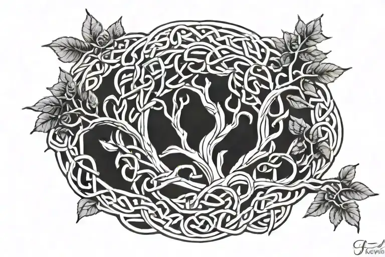 Celtic Tree Branch Knotwork