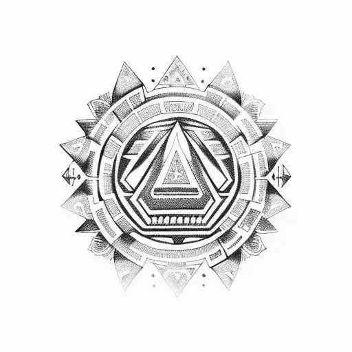 Psychedelic Aztec Tribal