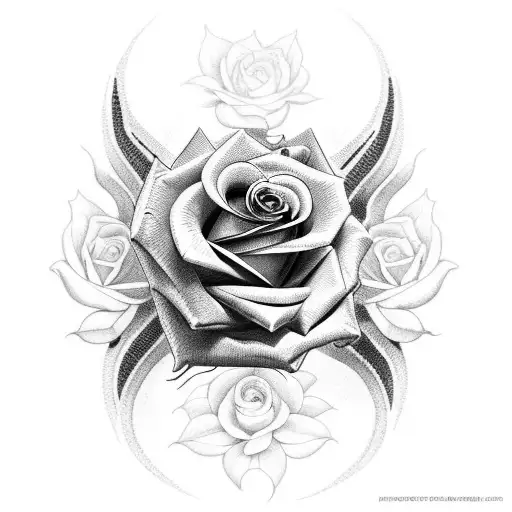 Rose Serpent Pieds D'alouette