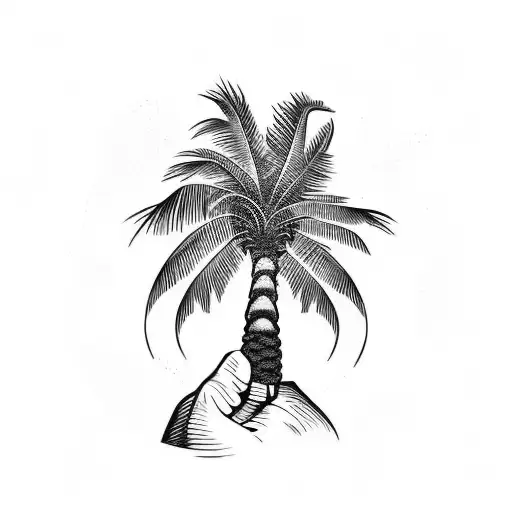 Mexican Palm Tree Arm Sleeve