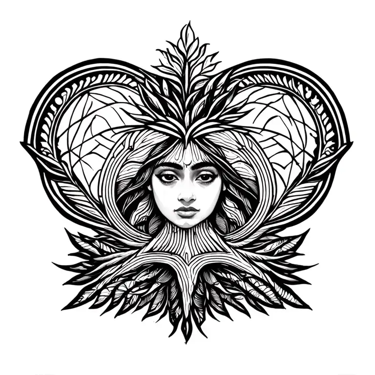 Symmetrical Gullah-rooted Geometric Motif