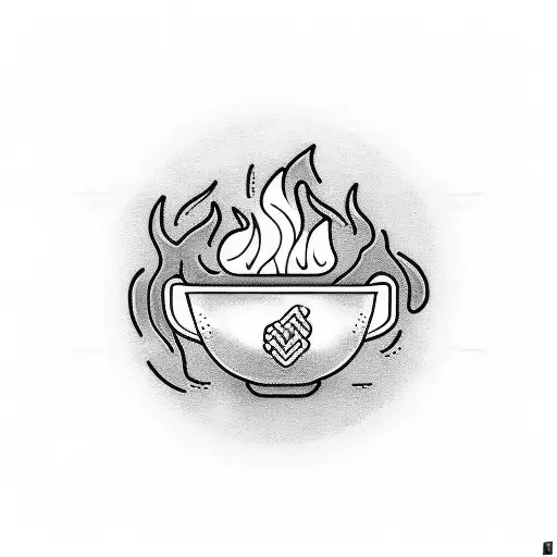 Chef Cooking With Fire