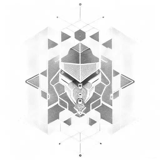 A Futuristic Cyberpunk Hacker Symbol Incorporating Elements Of Wordpress