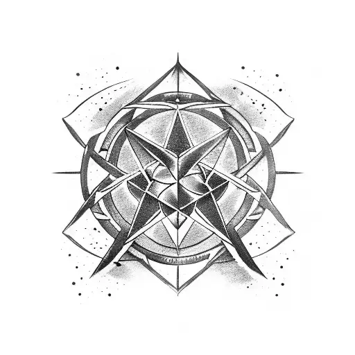 Aquarius Constellation Intertwined With Military Insignia