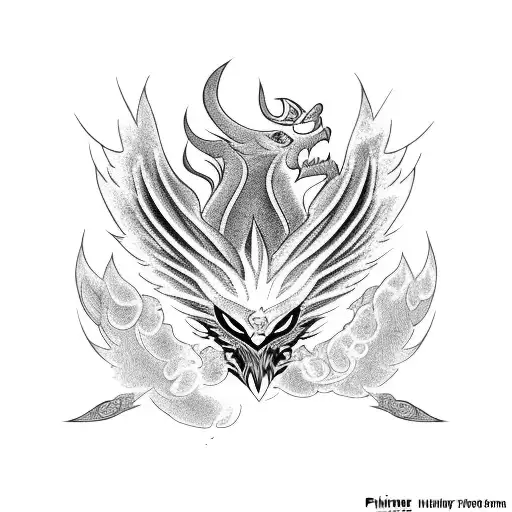 Pheonix Plume With Chinese Text