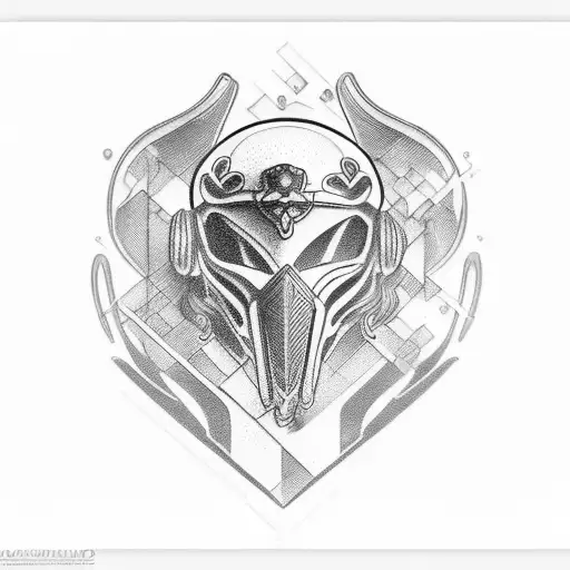 Incorporate A Sleek Motorcycle Design With Greek Music Elements