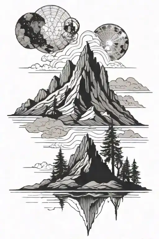 Detailed Mountain Scene