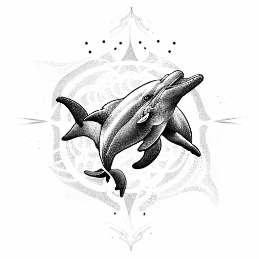 Dolphin With Background