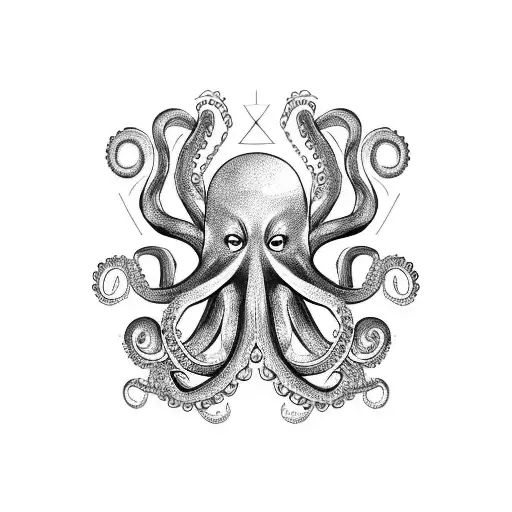 An Octopus Hugging A Star