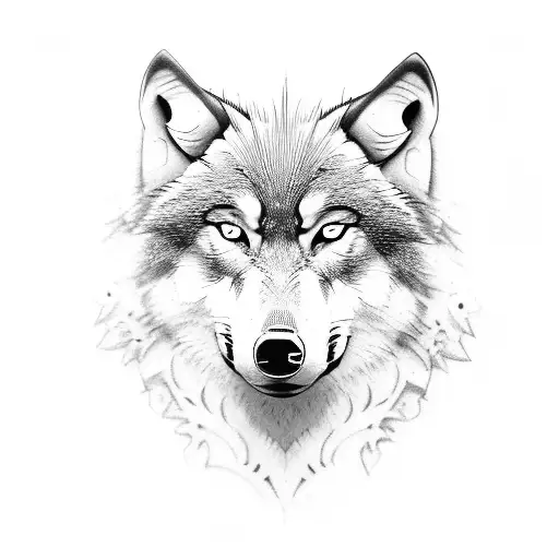 Wolf Looking At Younger Self